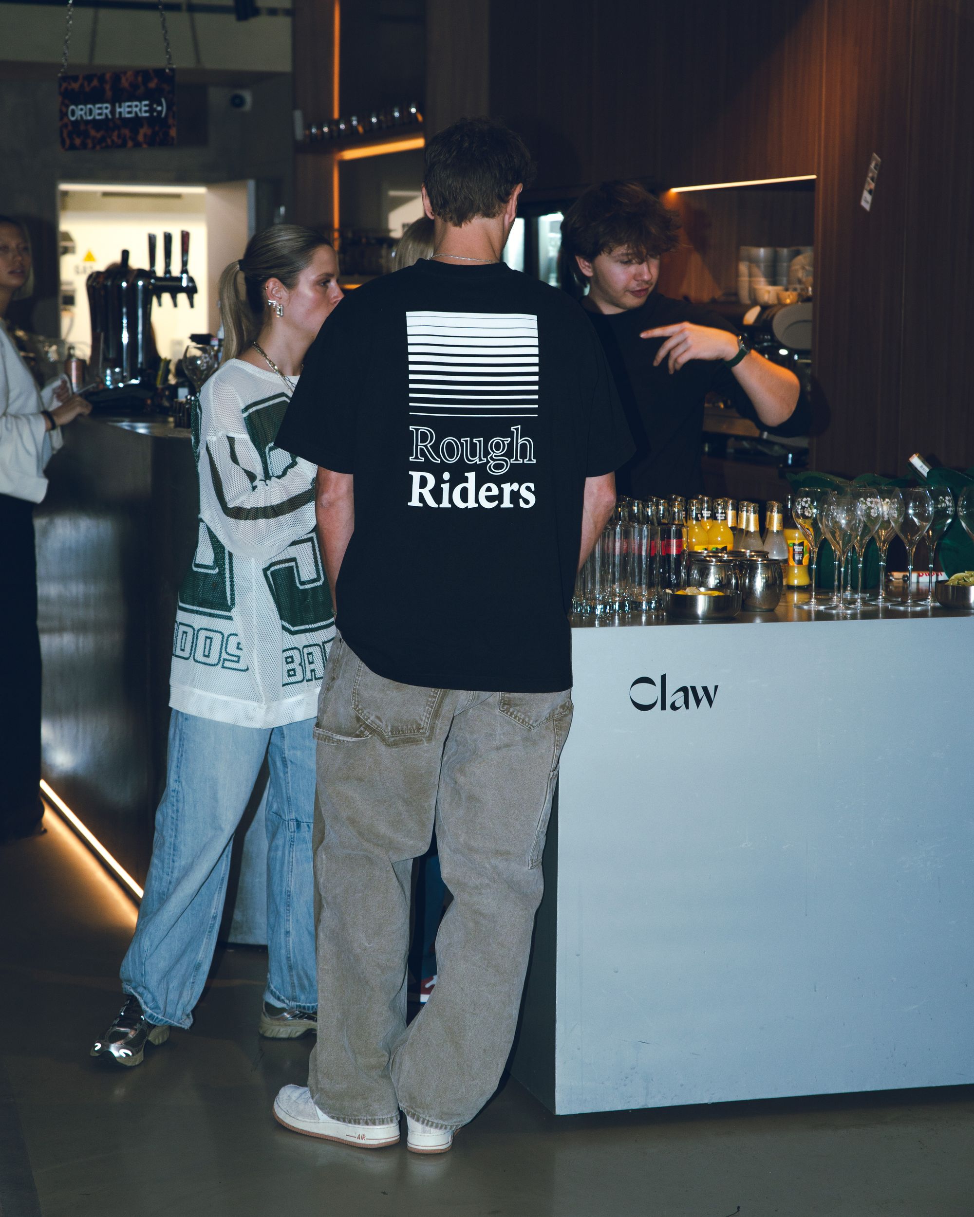 The Claw bar at night