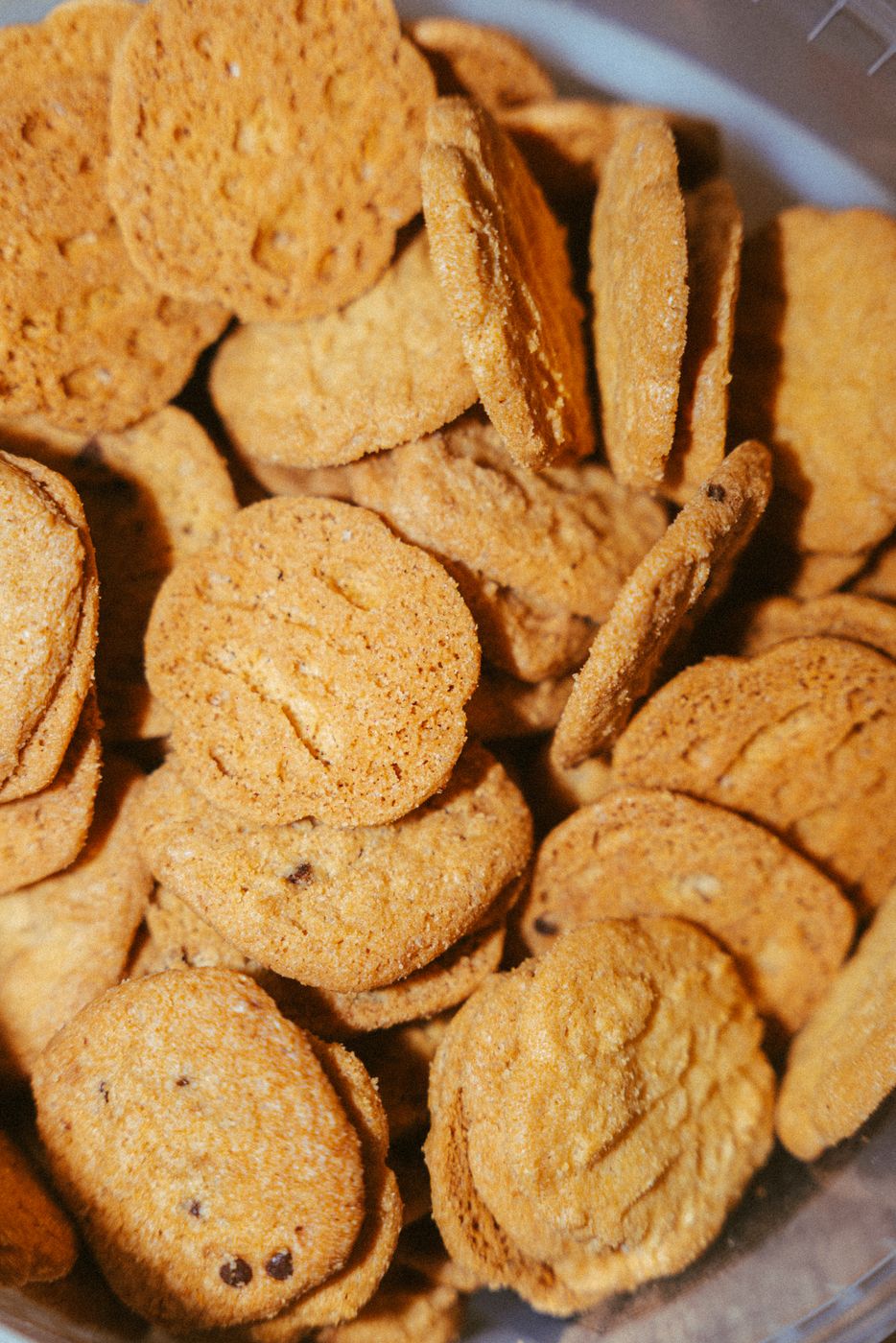 A pile of cookies